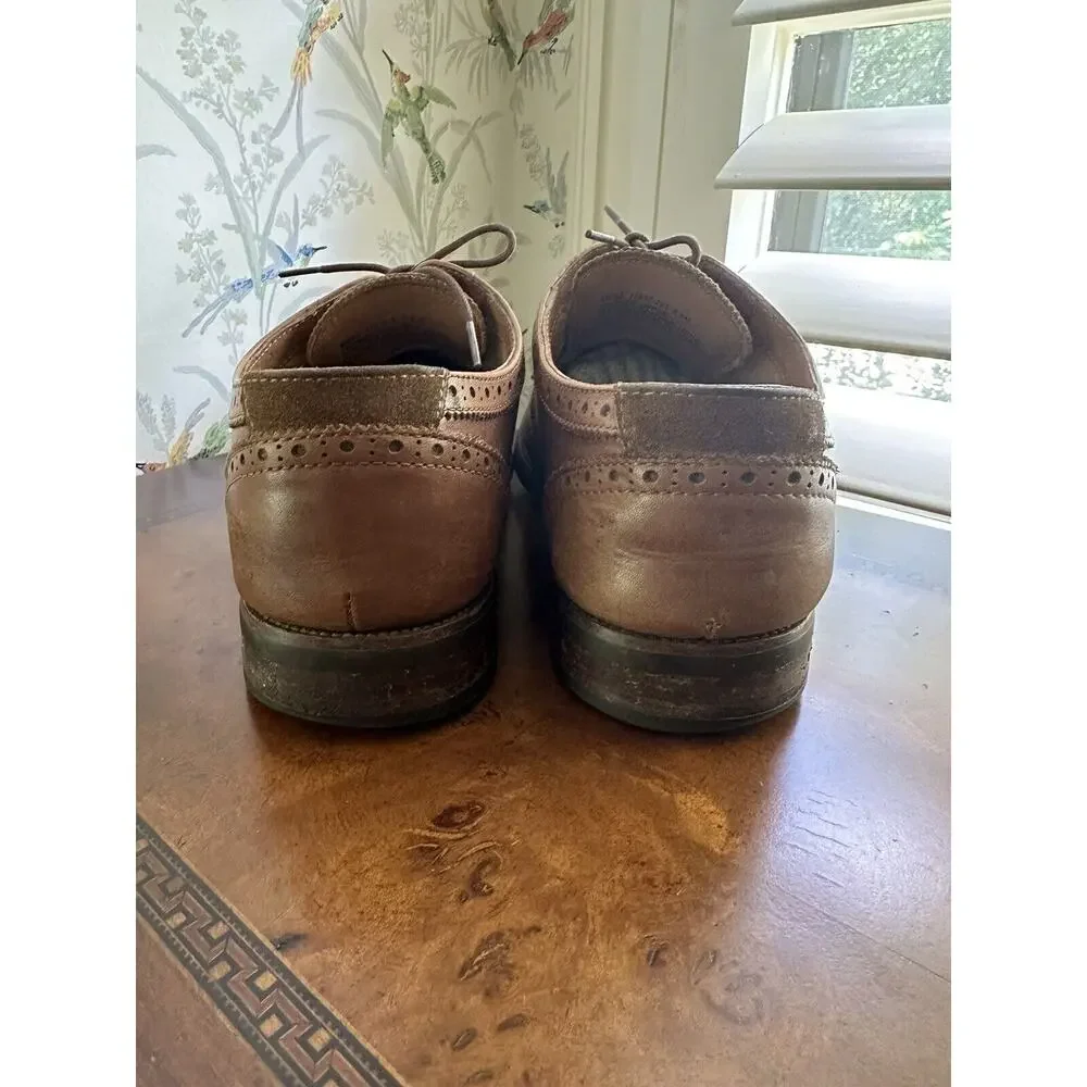 Florsheim Men's 30856 Brown Leather Wingtip Oxford Dress SHoes Size 9.5